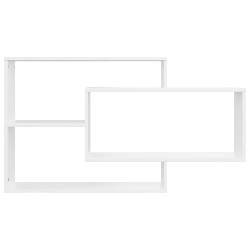 vidaXL Rafturi de perete, alb, 104x20x58,5 cm, lemn prelucrat vidaXL Rafturi de perete, alb, 104x20x58,5 cm, lemn prelucrat