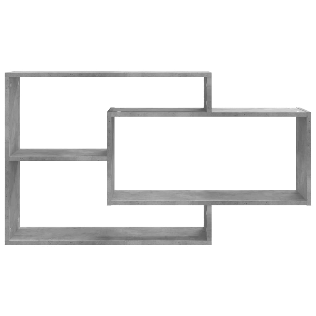 vidaXL Rafturi de perete, gri beton, 104x20x58,5 cm, lemn prelucrat vidaXL Rafturi de perete, gri beton, 104x20x58,5 cm, lemn prelucrat