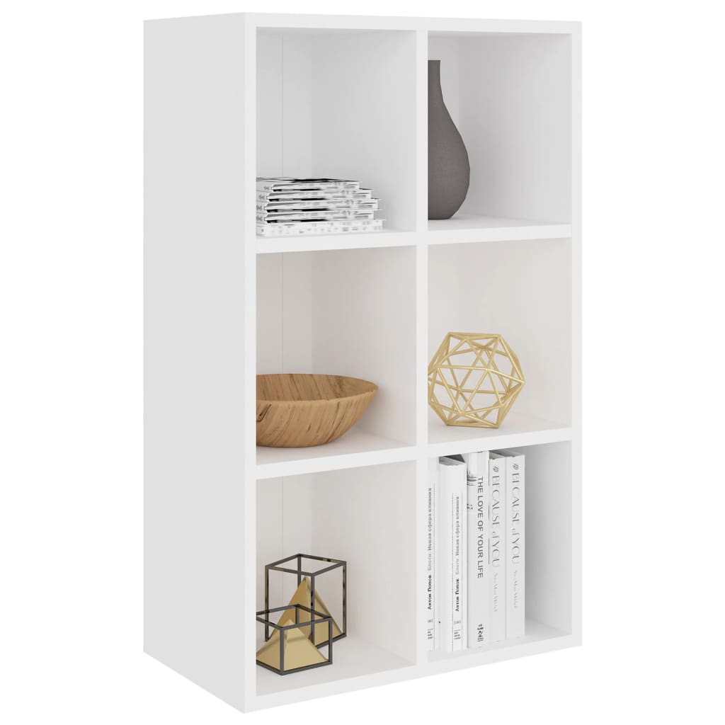 vidaXL Bibliotecă/Servantă, alb, 66x30x98 cm, PAL vidaXL Bibliotecă/Servantă, alb, 66x30x98 cm, PAL