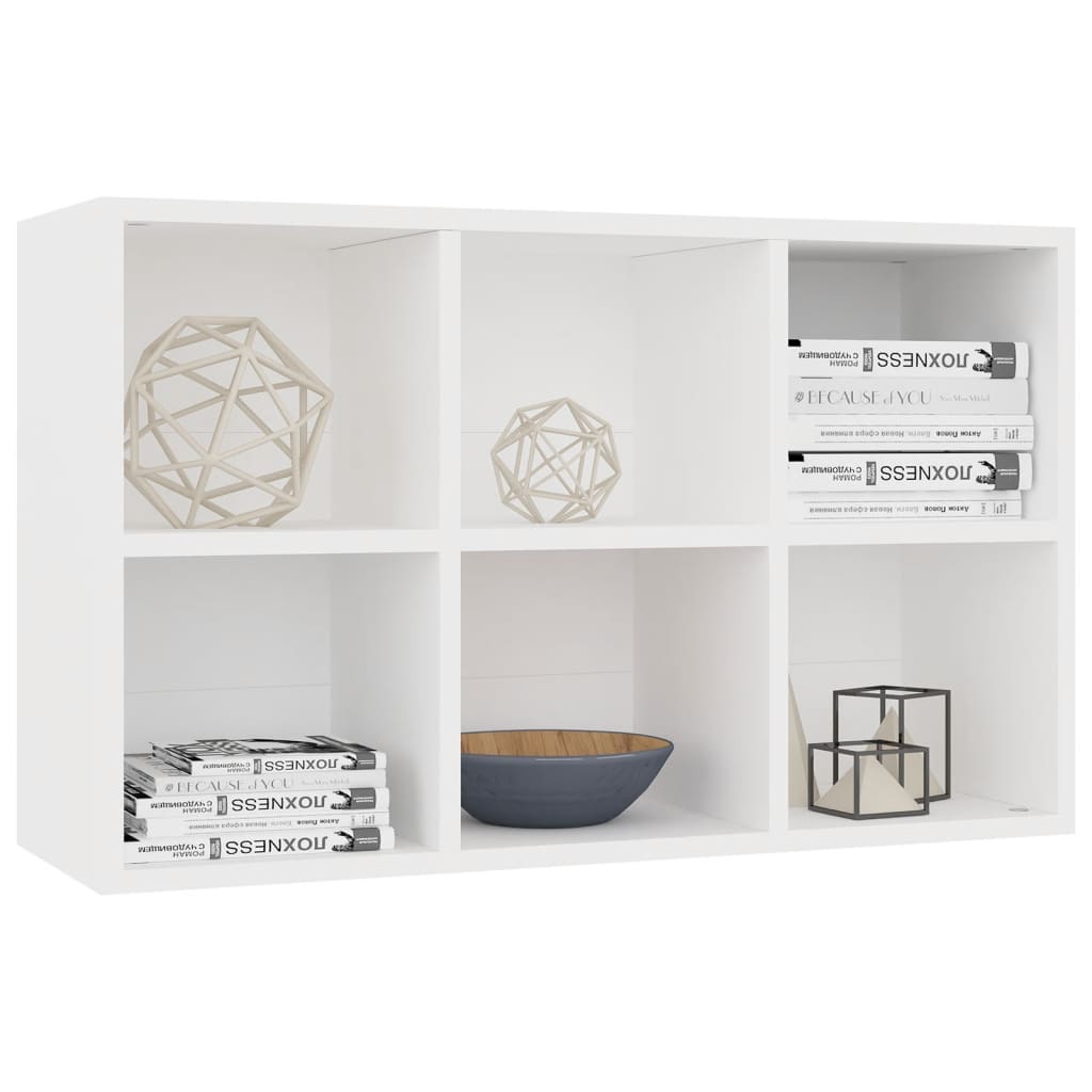 vidaXL Bibliotecă/Servantă, alb, 66x30x98 cm, PAL vidaXL Bibliotecă/Servantă, alb, 66x30x98 cm, PAL