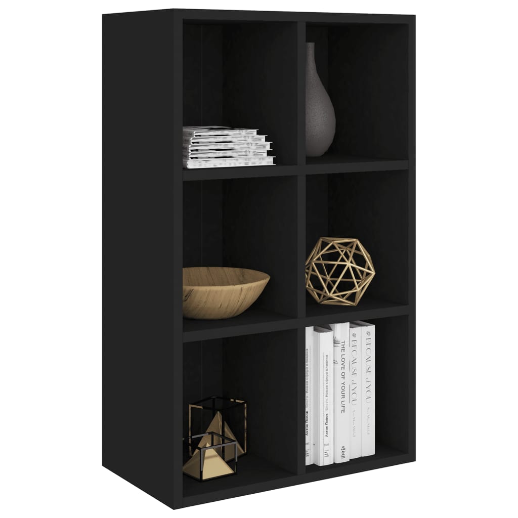 vidaXL Bibliotecă/Servantă, negru, 66x30x98 cm, PAL vidaXL Bibliotecă/Servantă, negru, 66x30x98 cm, PAL