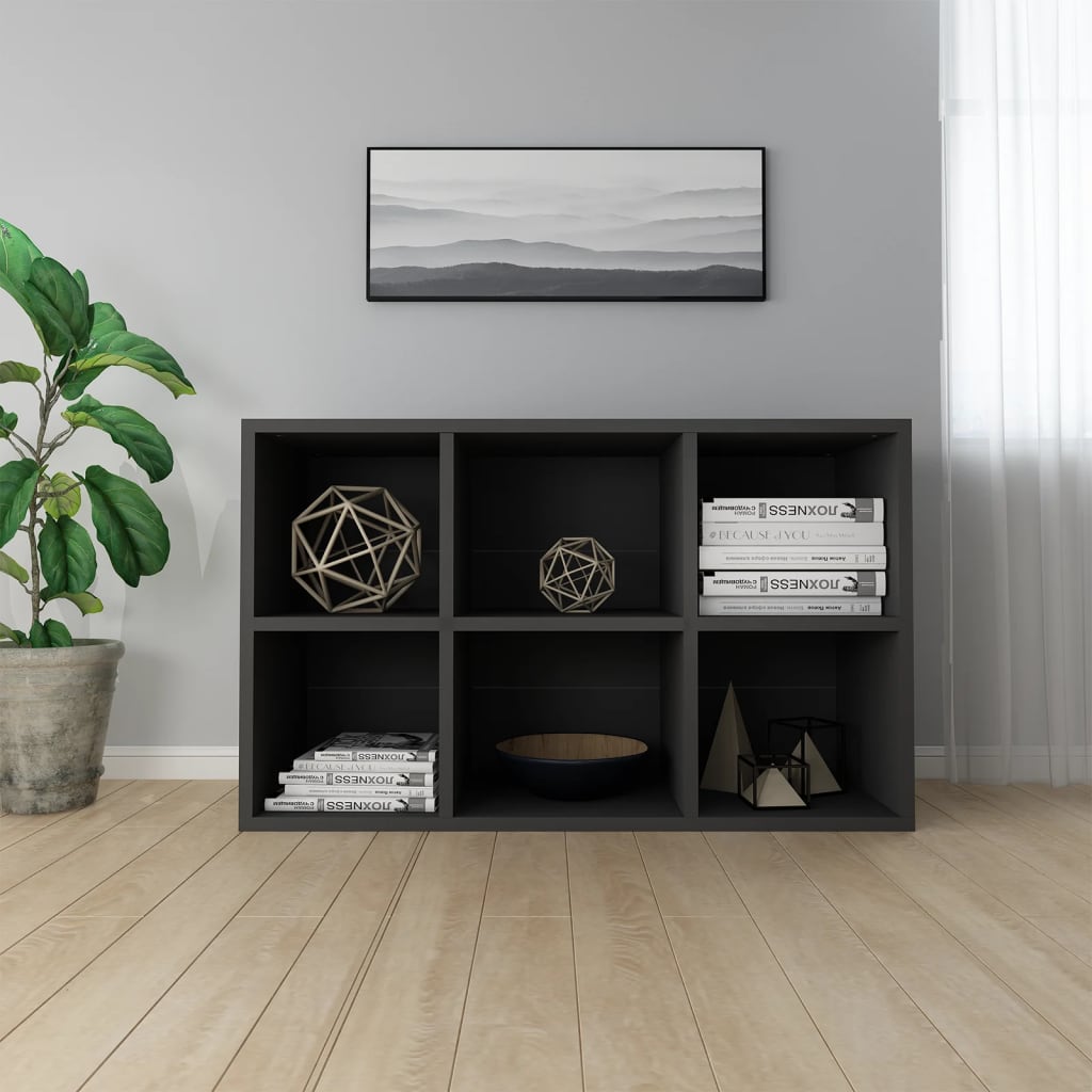 vidaXL Bibliotecă/Servantă, negru, 66x30x98 cm, PAL vidaXL Bibliotecă/Servantă, negru, 66x30x98 cm, PAL