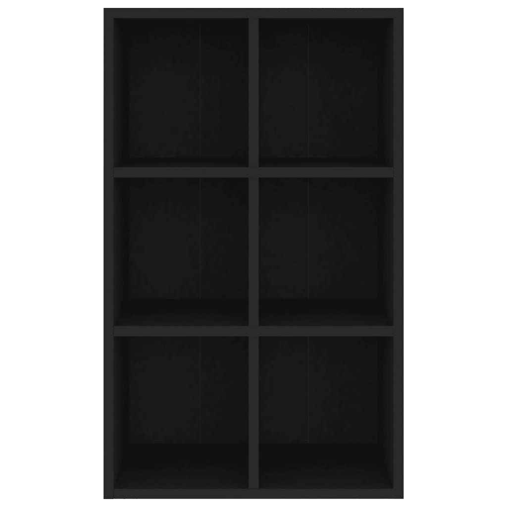vidaXL Bibliotecă/Servantă, negru, 66x30x98 cm, PAL vidaXL Bibliotecă/Servantă, negru, 66x30x98 cm, PAL