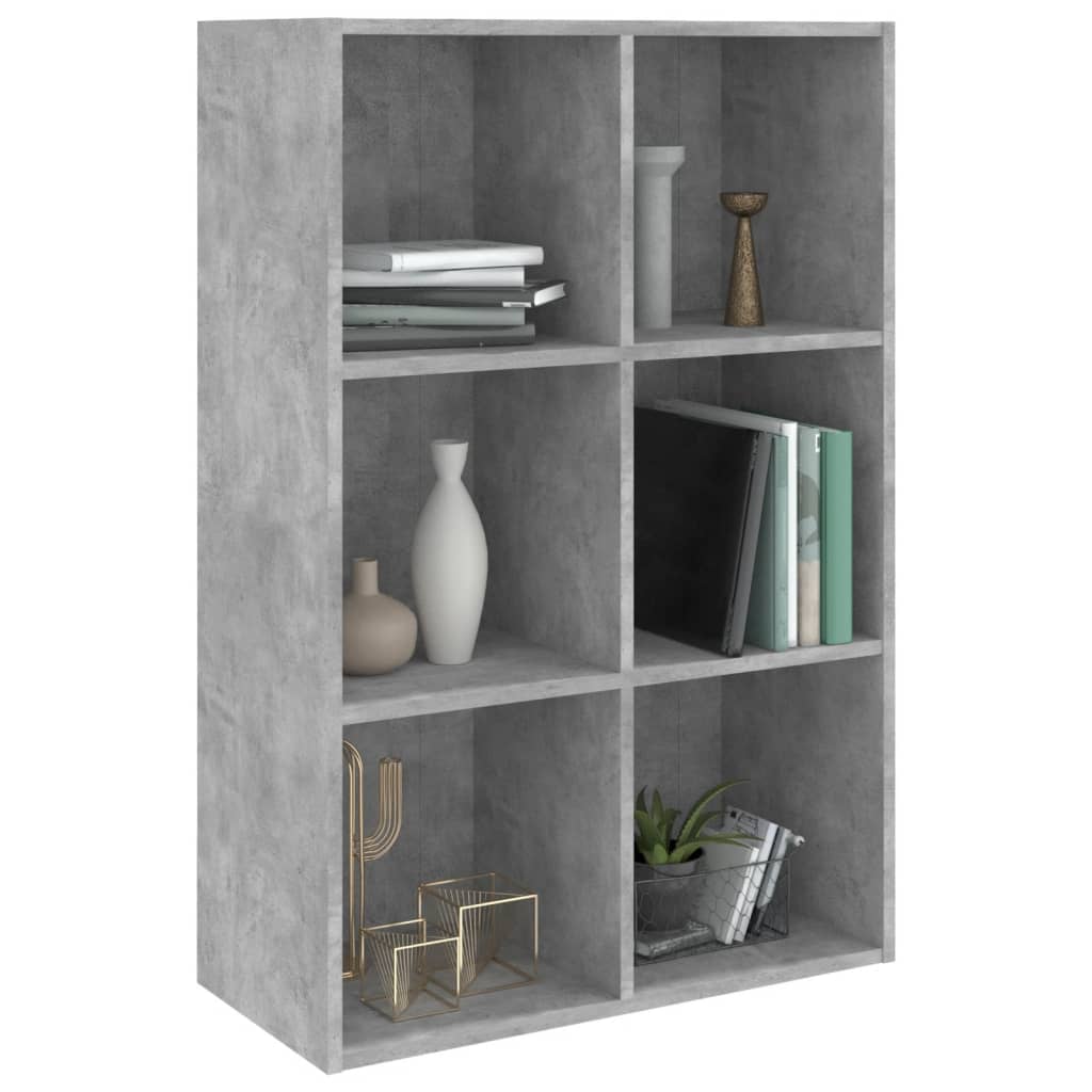 vidaXL Bibliotecă/Servantă, gri beton, 66x30x98 cm, PAL vidaXL Bibliotecă/Servantă, gri beton, 66x30x98 cm, PAL