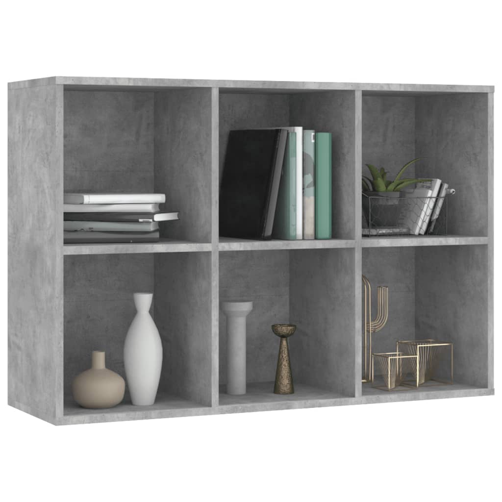 vidaXL Bibliotecă/Servantă, gri beton, 66x30x98 cm, PAL vidaXL Bibliotecă/Servantă, gri beton, 66x30x98 cm, PAL