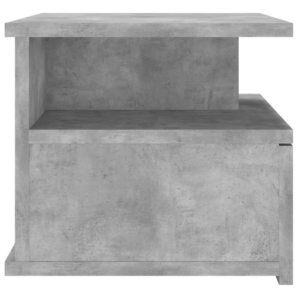 vidaXL Noptieră suspendată, gri beton, 40x31x27 cm, lemn prelucrat