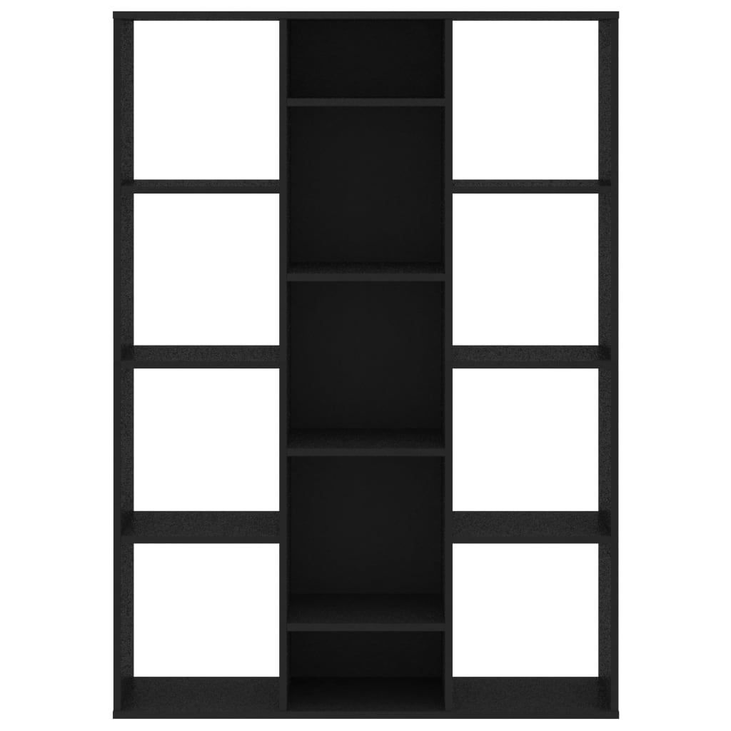 vidaXL Separator cameră/Bibliotecă, negru 100x24x140 cm lemn prelucrat