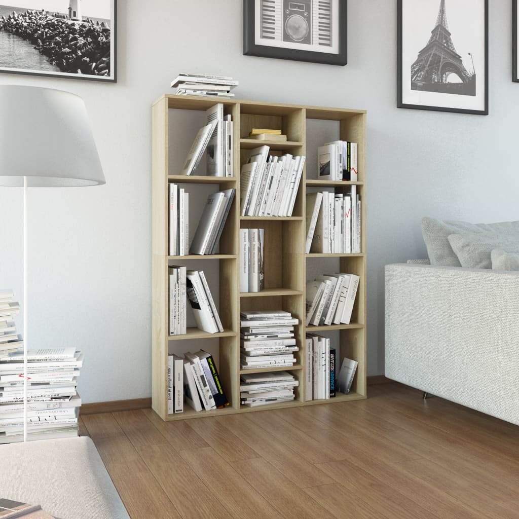 vidaXL Separator /Bibliotecă stejar sonoma 100x24x140cm lemn prelucrat vidaXL Separator /Bibliotecă stejar sonoma 100x24x140cm lemn prelucrat