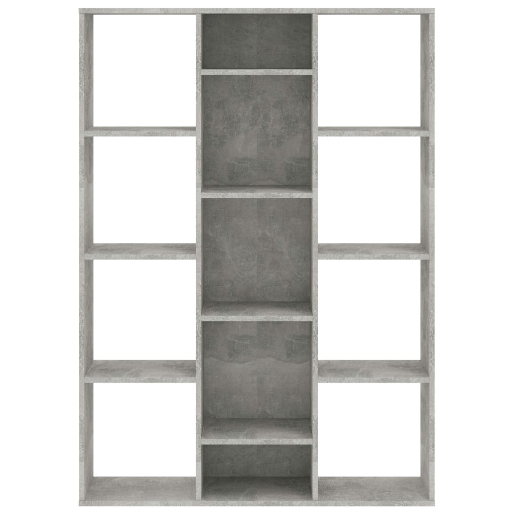 vidaXL Separator/Bibliotecă, gri beton, 100x24x140 cm, lemn prelucrat vidaXL Separator/Bibliotecă, gri beton, 100x24x140 cm, lemn prelucrat