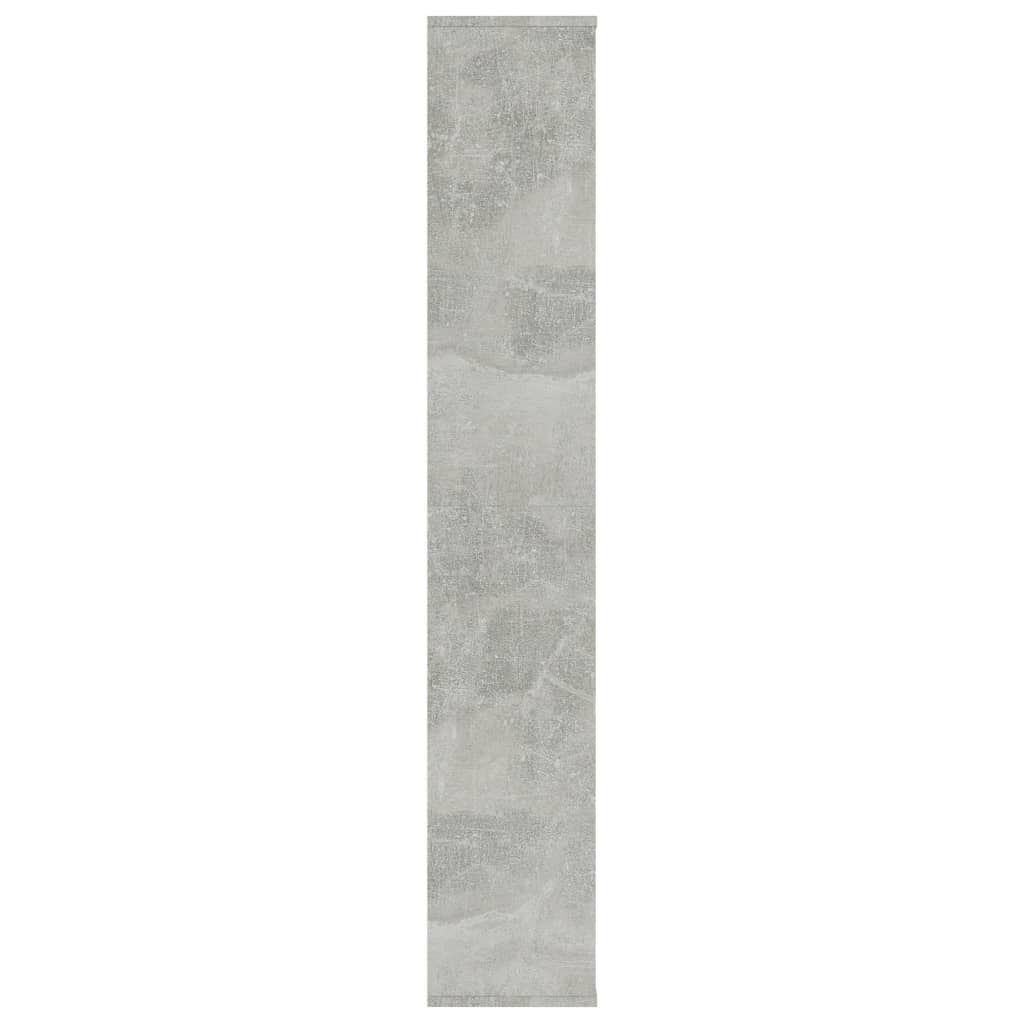 vidaXL Separator/Bibliotecă, gri beton, 100x24x140 cm, lemn prelucrat vidaXL Separator/Bibliotecă, gri beton, 100x24x140 cm, lemn prelucrat