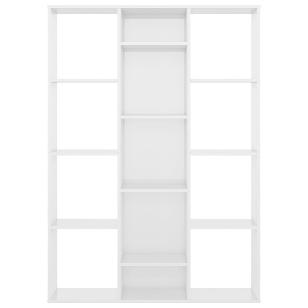 vidaXL Separator/Bibliotecă alb lucios 100x24x140 cm lemn prelucrat vidaXL Separator/Bibliotecă alb lucios 100x24x140 cm lemn prelucrat