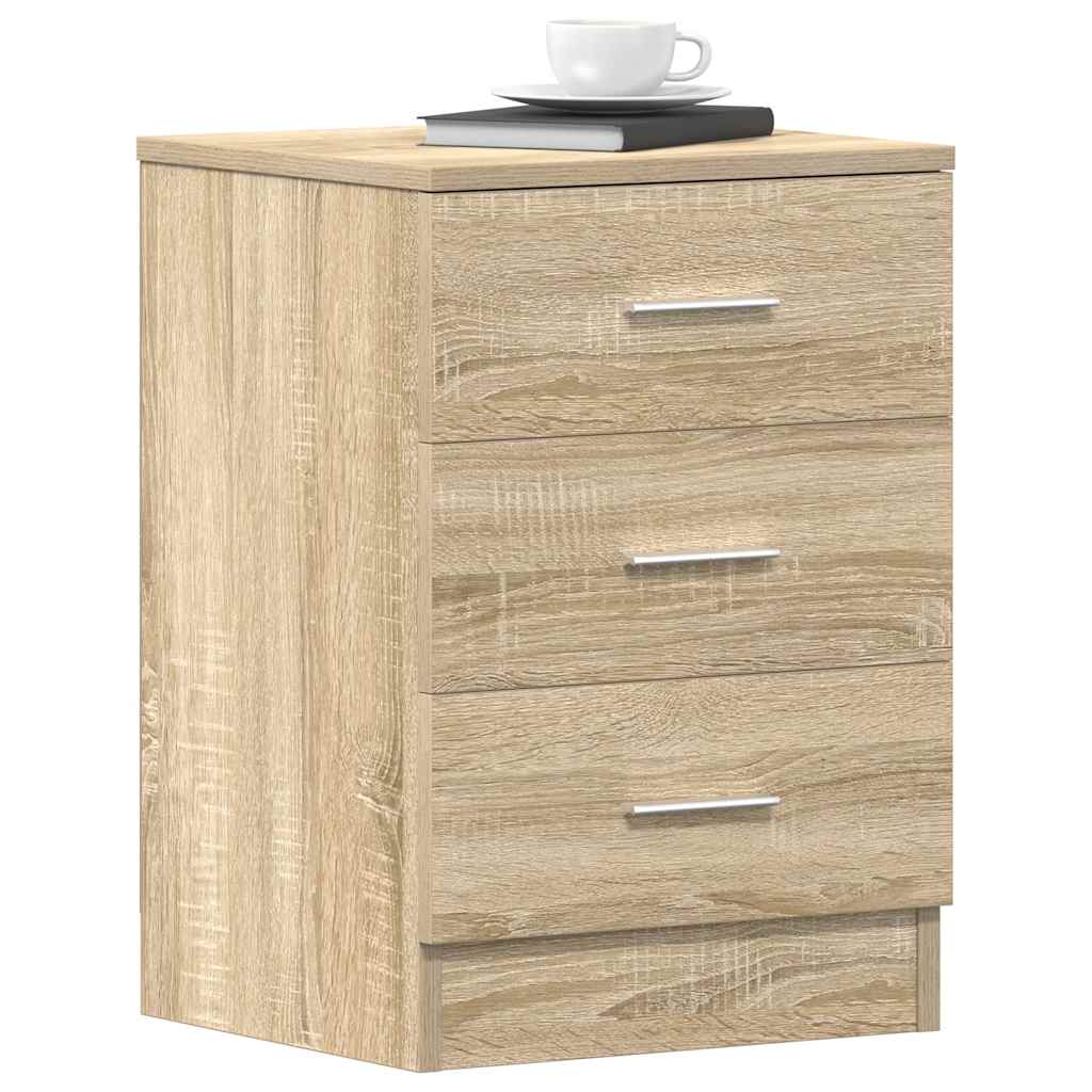 vidaXL Noptiere, 2 buc., stejar sonoma, 38x35x56 cm, lemn prelucrat vidaXL Noptiere, 2 buc., stejar sonoma, 38x35x56 cm, lemn prelucrat