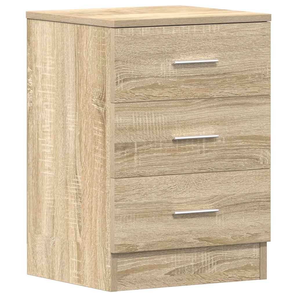 vidaXL Noptiere, 2 buc., stejar sonoma, 38x35x56 cm, lemn prelucrat vidaXL Noptiere, 2 buc., stejar sonoma, 38x35x56 cm, lemn prelucrat