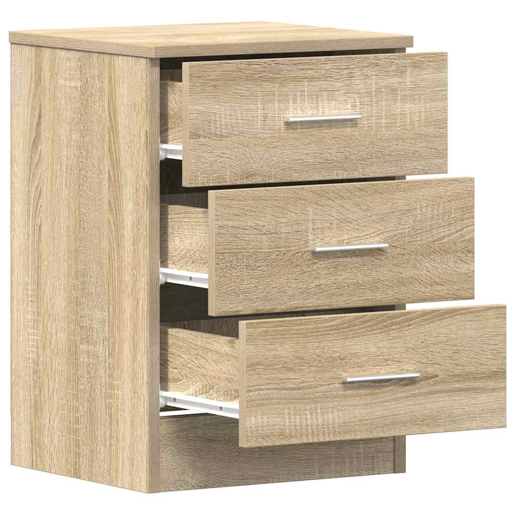 vidaXL Noptiere, 2 buc., stejar sonoma, 38x35x56 cm, lemn prelucrat vidaXL Noptiere, 2 buc., stejar sonoma, 38x35x56 cm, lemn prelucrat