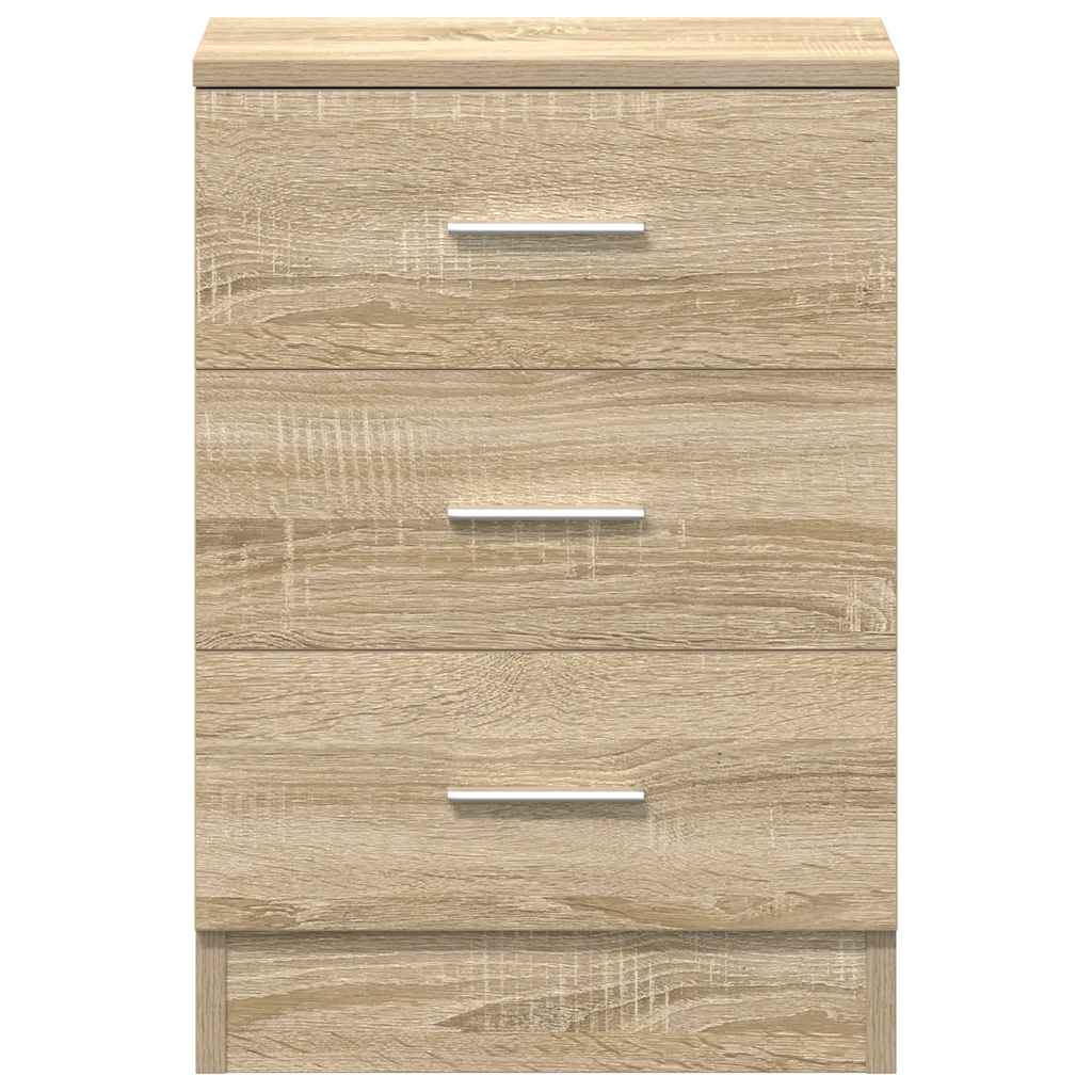 vidaXL Noptiere, 2 buc., stejar sonoma, 38x35x56 cm, lemn prelucrat vidaXL Noptiere, 2 buc., stejar sonoma, 38x35x56 cm, lemn prelucrat