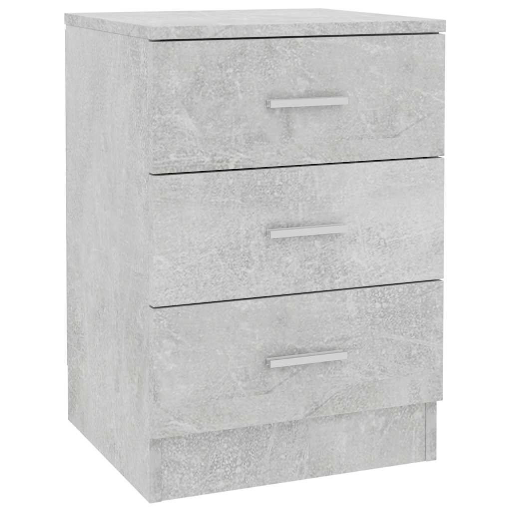 vidaXL Noptieră, gri beton, 38x35x56 cm, lemn prelucrat