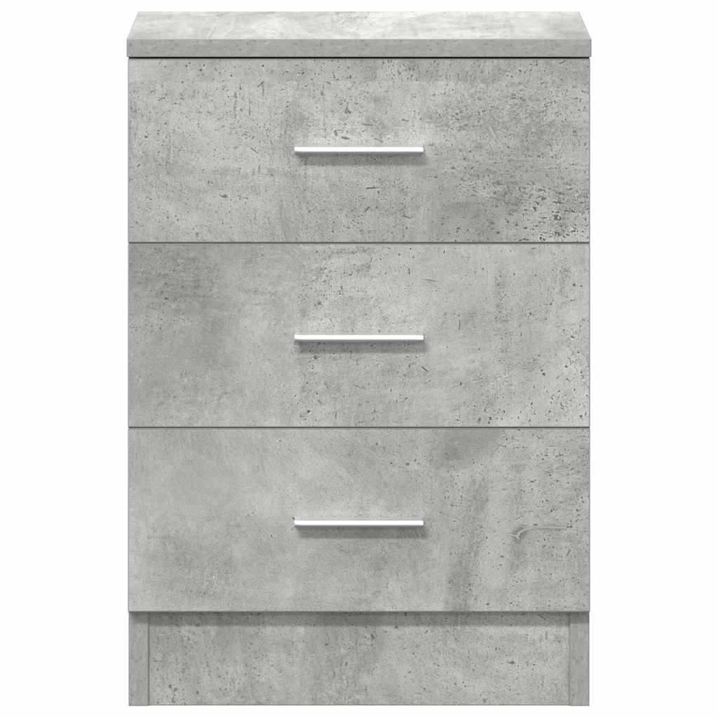 vidaXL Noptieră, gri beton, 38x35x56 cm, lemn prelucrat