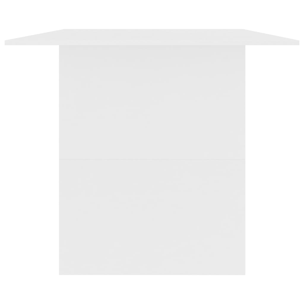 vidaXL Masă de bucătărie, alb, 180x90x76 cm, lemn prelucrat vidaXL Masă de bucătărie, alb, 180x90x76 cm, lemn prelucrat