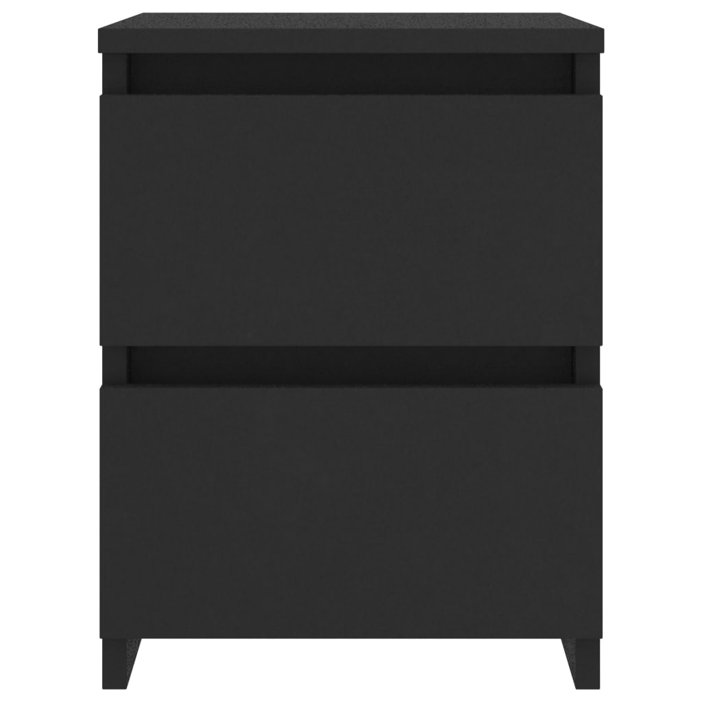 vidaXL Noptieră, negru, 30x30x40 cm, lemn prelucrat vidaXL Noptieră, negru, 30x30x40 cm, lemn prelucrat
