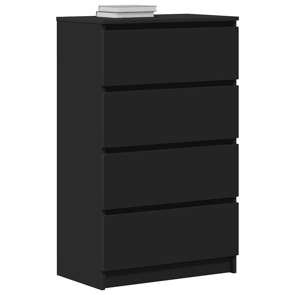 vidaXL dulap, negru, 60x35x98,5 cm, lemn compozit