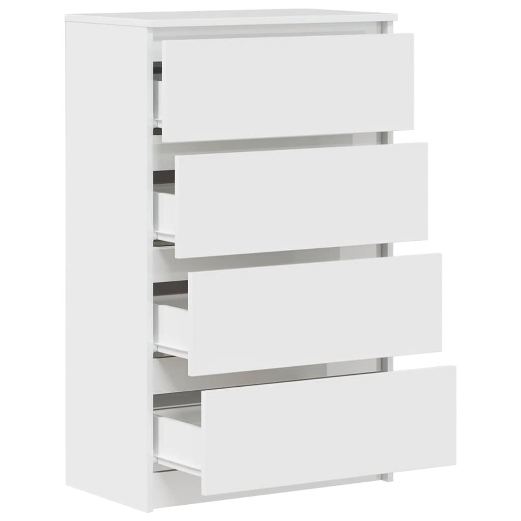 vidaXL Dulap, alb extralucios, 60x35x98,5 cm, lemn prelucrat