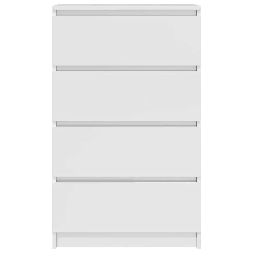 vidaXL Dulap, alb extralucios, 60x35x98,5 cm, lemn prelucrat
