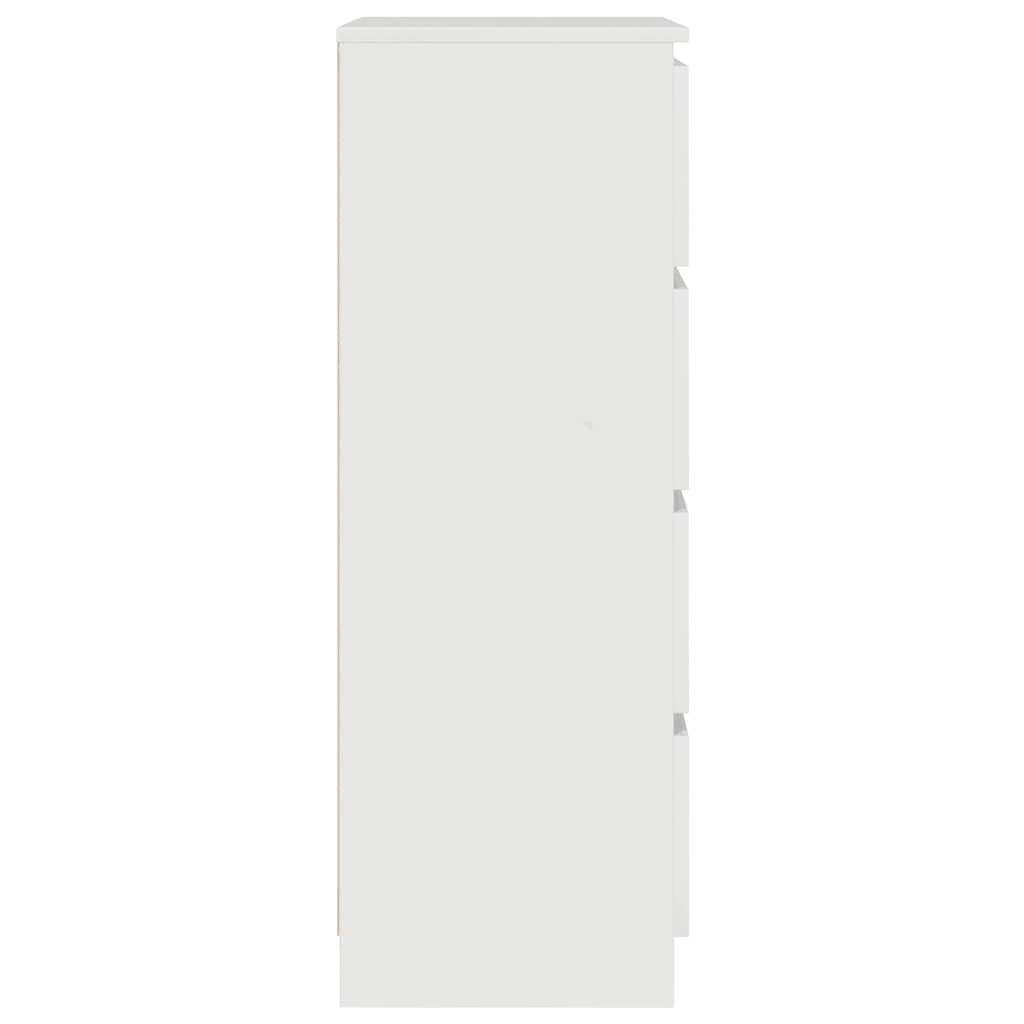 vidaXL Dulap, alb extralucios, 60x35x98,5 cm, lemn prelucrat