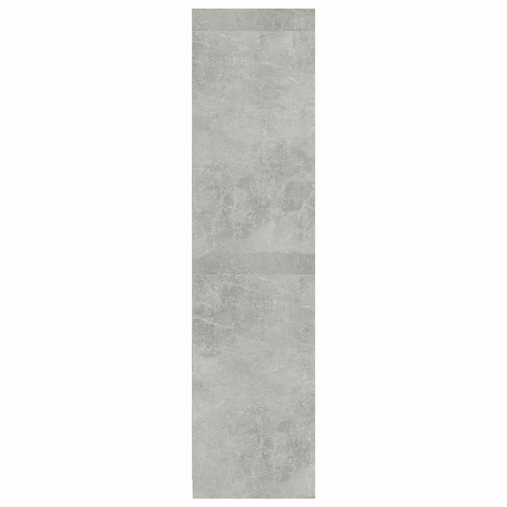 vidaXL Șifonier, gri beton, 100x50x200 cm, lemn prelucrat