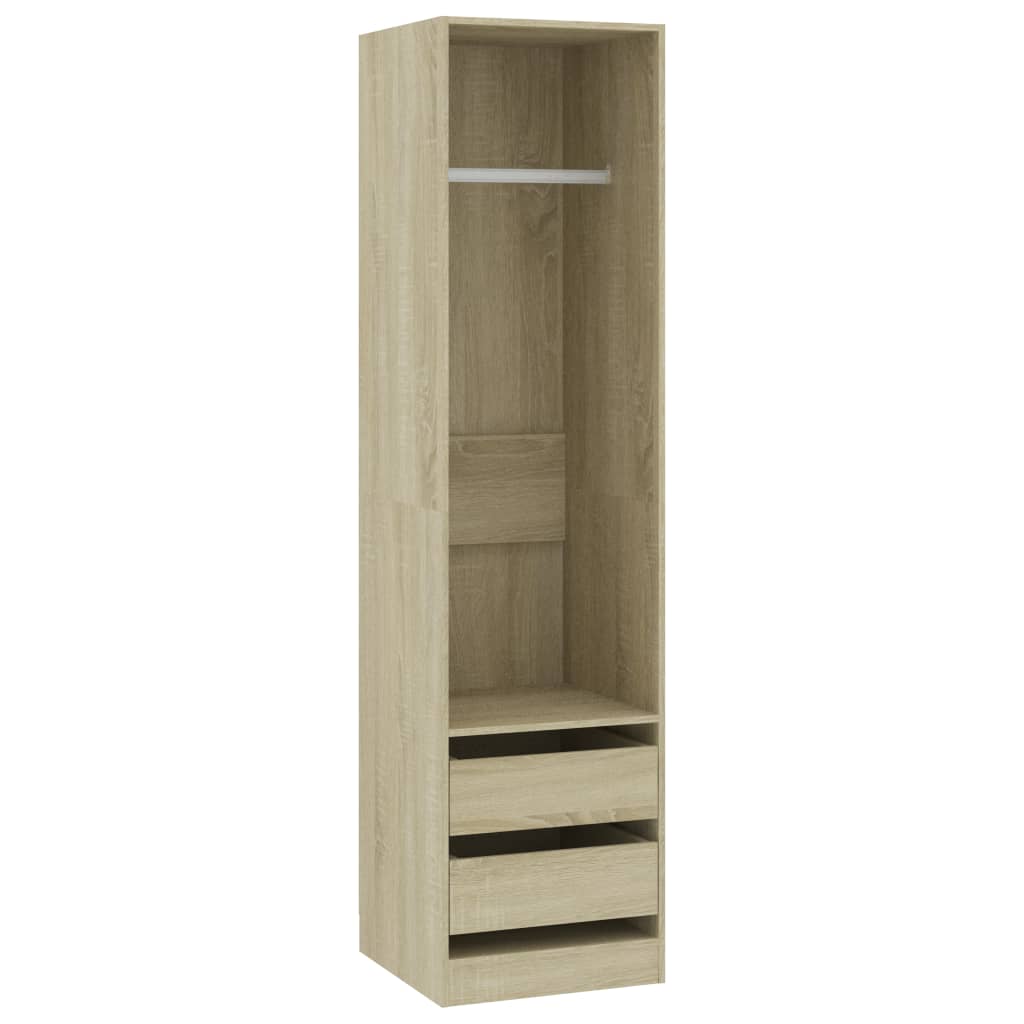 vidaXL Șifonier cu sertare stejar sonoma, 50x50x200 cm, lemn prelucrat