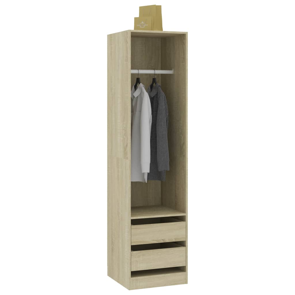 vidaXL Șifonier cu sertare stejar sonoma, 50x50x200 cm, lemn prelucrat