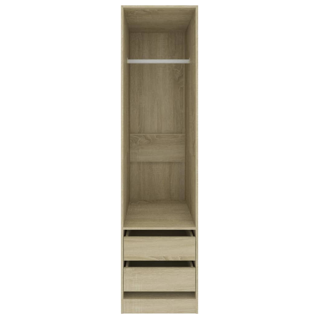 vidaXL Șifonier cu sertare stejar sonoma, 50x50x200 cm, lemn prelucrat