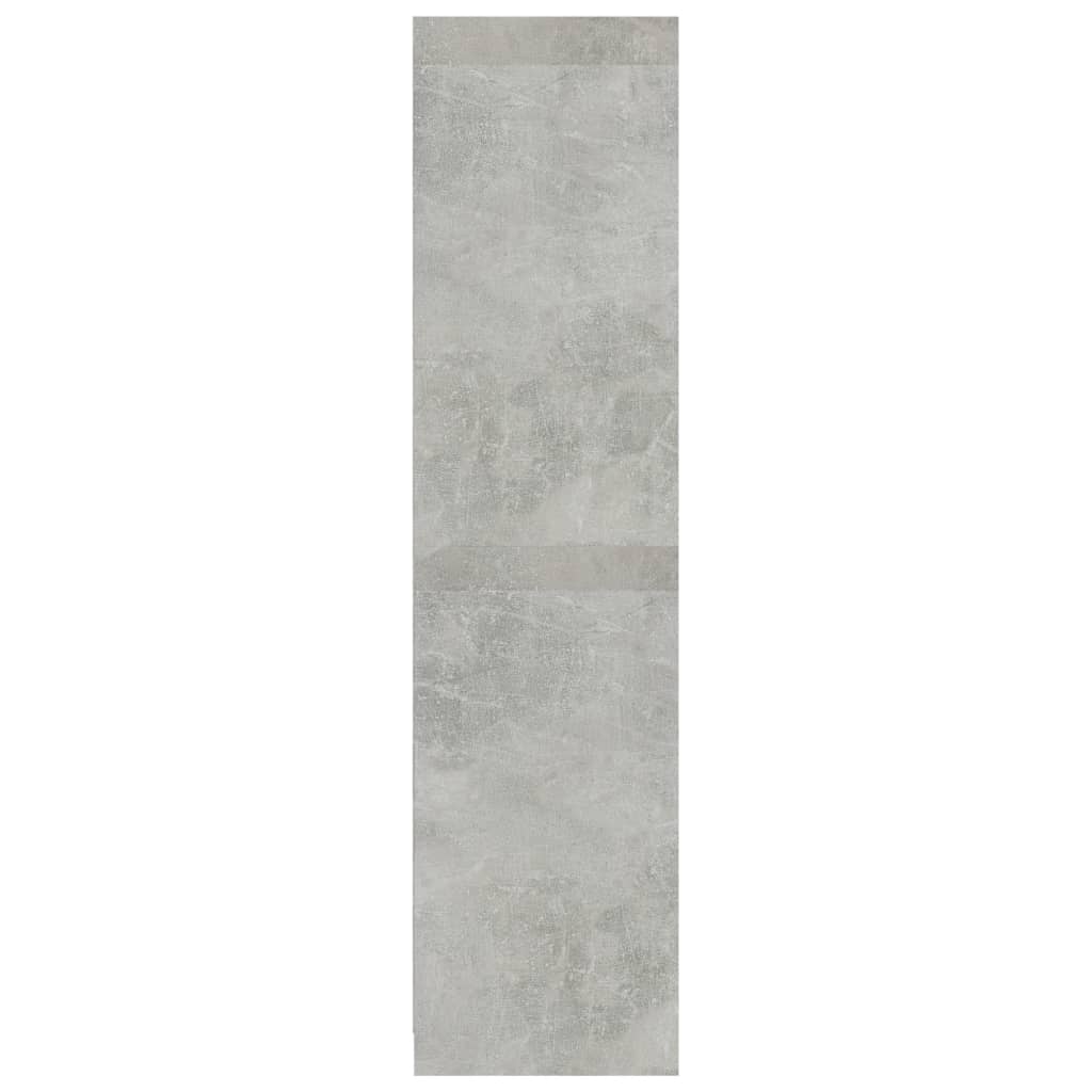 vidaXL Șifonier cu sertare, gri beton, 50x50x200 cm, lemn prelucrat