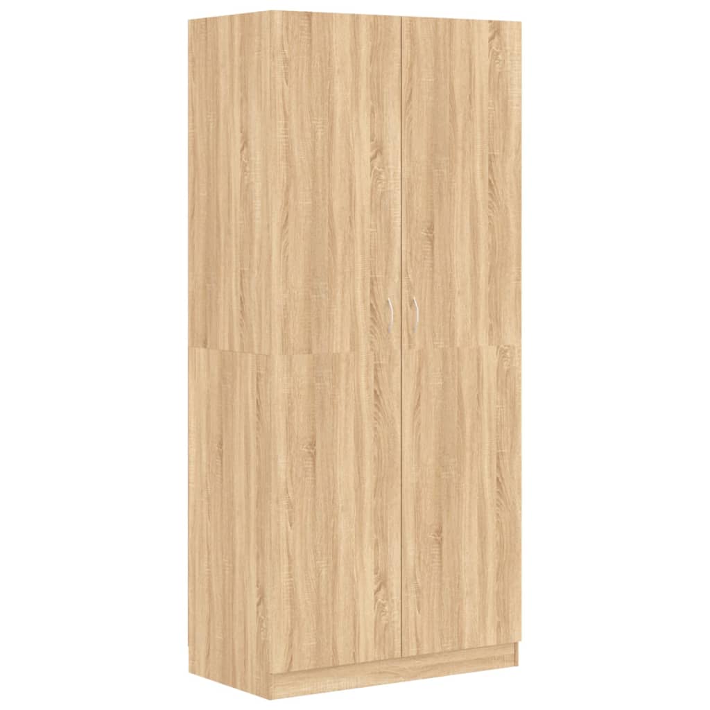 vidaXL Șifonier, culoare stejar sonoma, 90x52x200 cm, lemn prelucrat vidaXL Șifonier, culoare stejar sonoma, 90x52x200 cm, lemn prelucrat