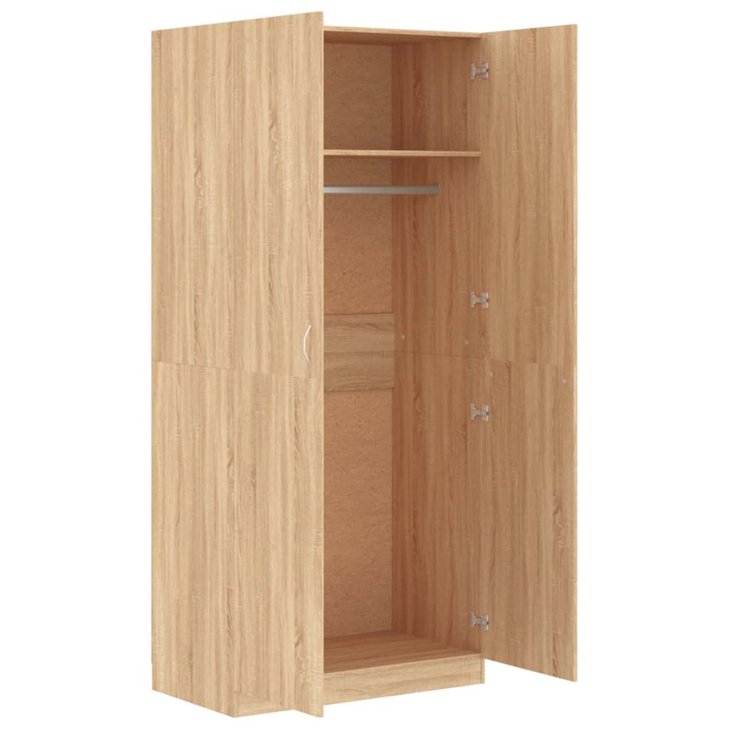 vidaXL Șifonier, culoare stejar sonoma, 90x52x200 cm, lemn prelucrat vidaXL Șifonier, culoare stejar sonoma, 90x52x200 cm, lemn prelucrat