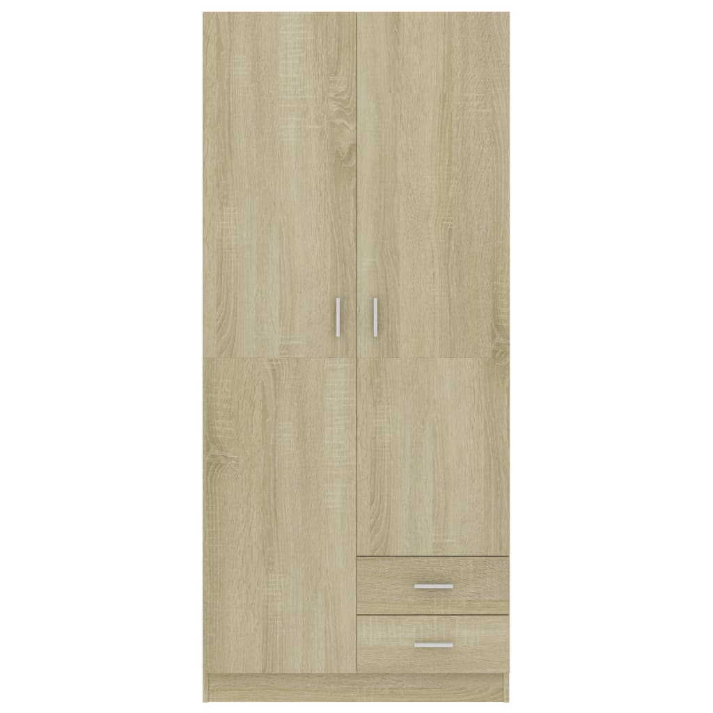 vidaXL Șifonier, stejar sonoma, 80x52x180 cm, lemn prelucrat