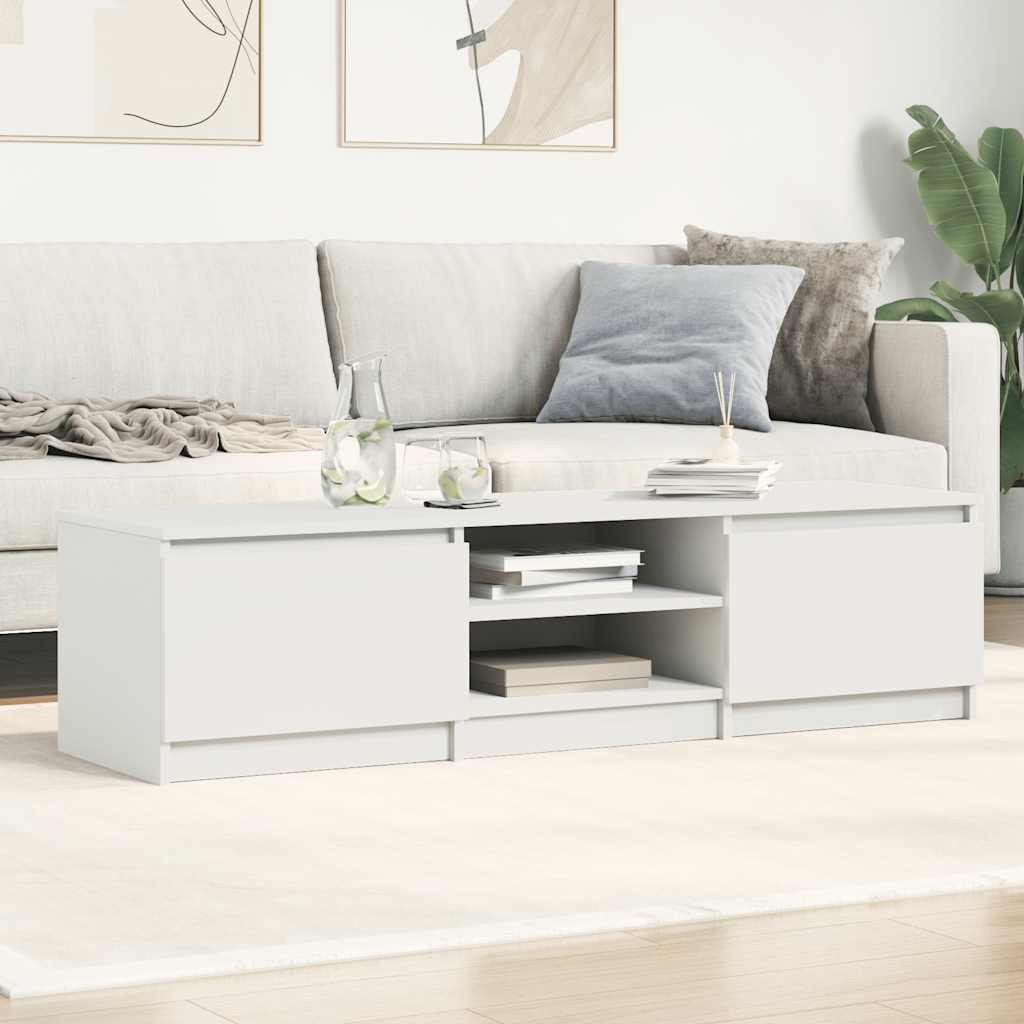 vidaXL Dulap TV, alb, 140x40x35,5 cm, lemn prelucrat vidaXL Dulap TV, alb, 140x40x35,5 cm, lemn prelucrat