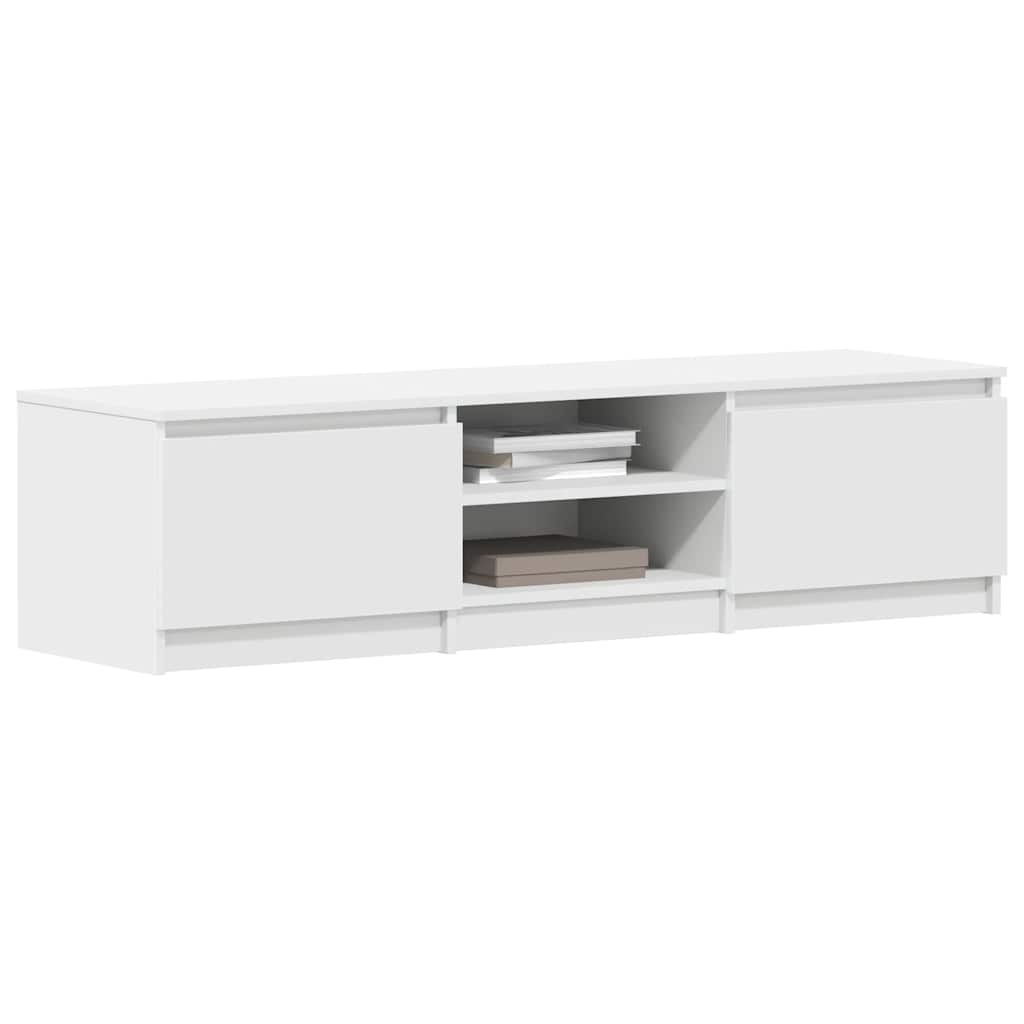 vidaXL Dulap TV, alb, 140x40x35,5 cm, lemn prelucrat vidaXL Dulap TV, alb, 140x40x35,5 cm, lemn prelucrat