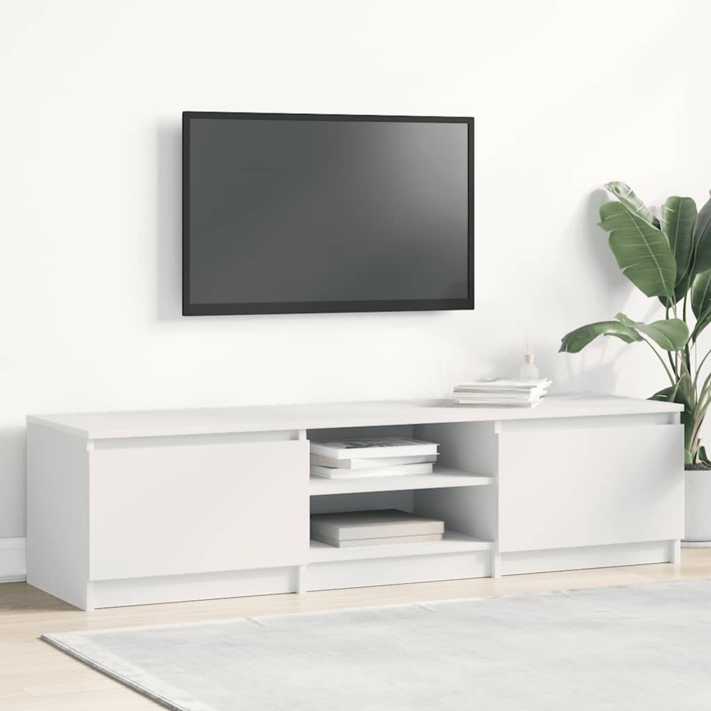 vidaXL Dulap TV, alb, 140x40x35,5 cm, lemn prelucrat vidaXL Dulap TV, alb, 140x40x35,5 cm, lemn prelucrat