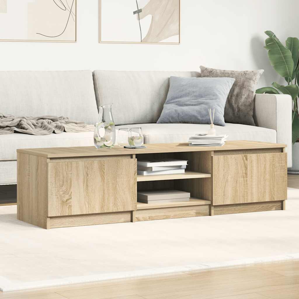 vidaXL Dulap TV, stejar sonoma, 140x40x35,5 cm, lemn prelucrat