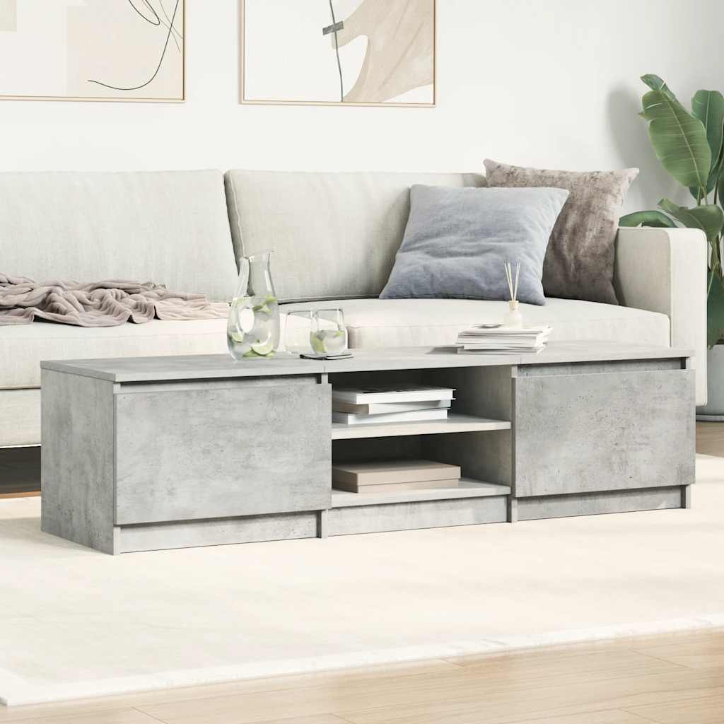 vidaXL Dulap TV, gri beton, 140x40x35,5 cm, lemn prelucrat