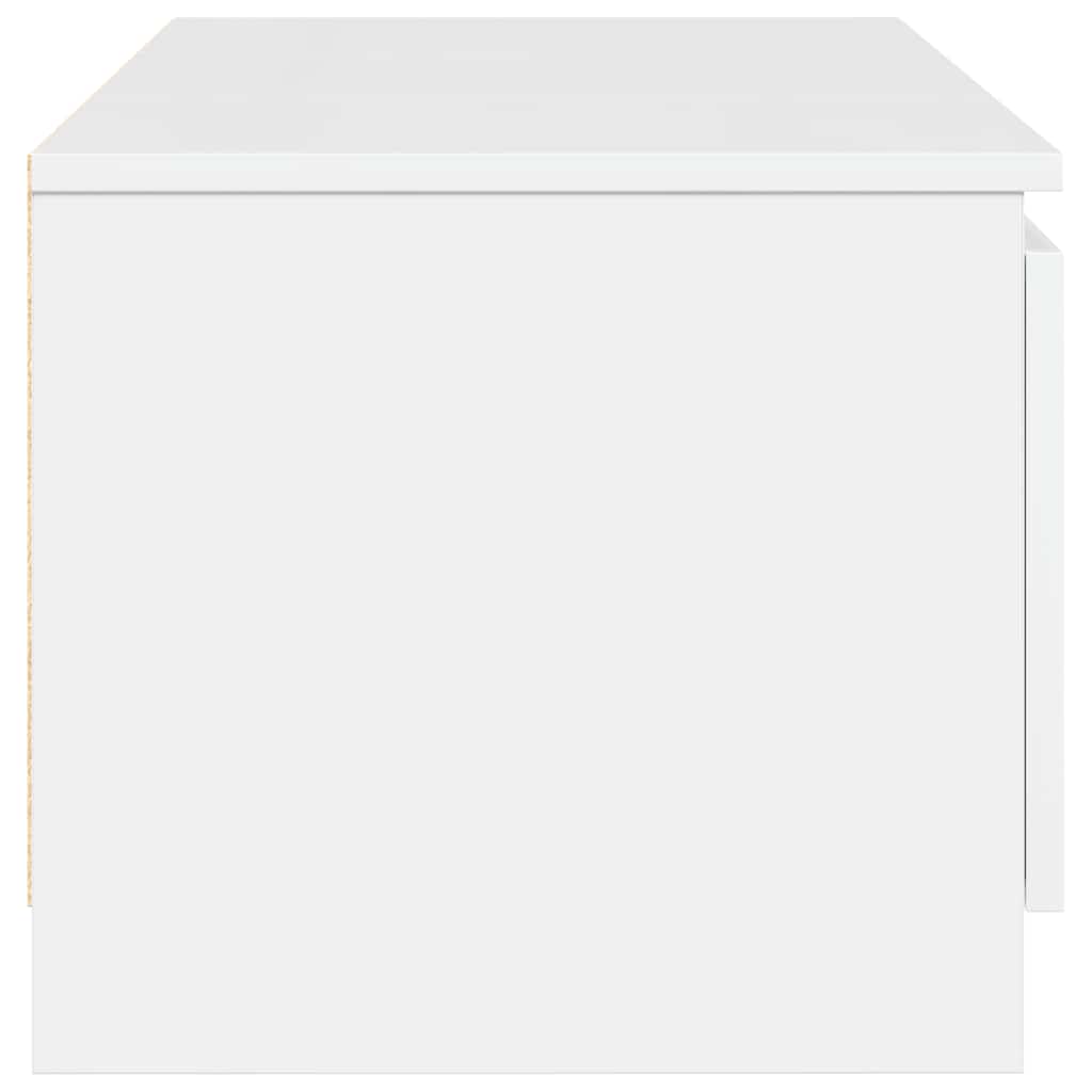 vidaXL Dulap TV, alb extralucios, 140x40x35,5 cm, lemn prelucrat vidaXL Dulap TV, alb extralucios, 140x40x35,5 cm, lemn prelucrat