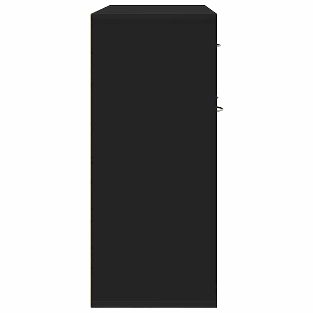 vidaXL Dulap, negru, 88 x 30 x 70 cm, lemn prelucrat