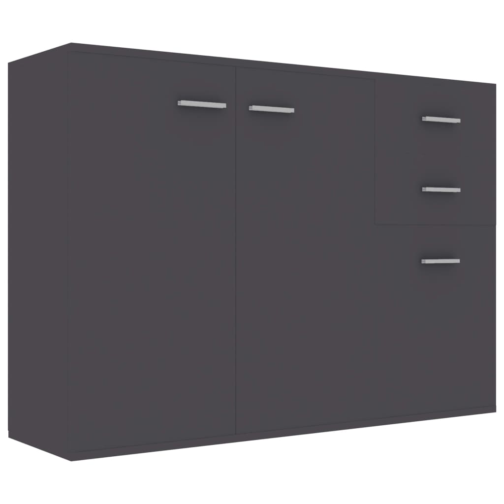 vidaXL Dulap, gri, 105x30x75 cm, lemn prelucrat vidaXL Dulap, gri, 105x30x75 cm, lemn prelucrat
