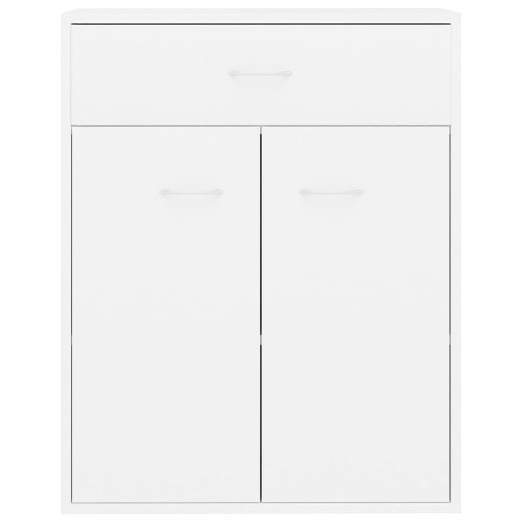 vidaXL Dulap, alb, 60x30x75 cm, lemn prelucrat