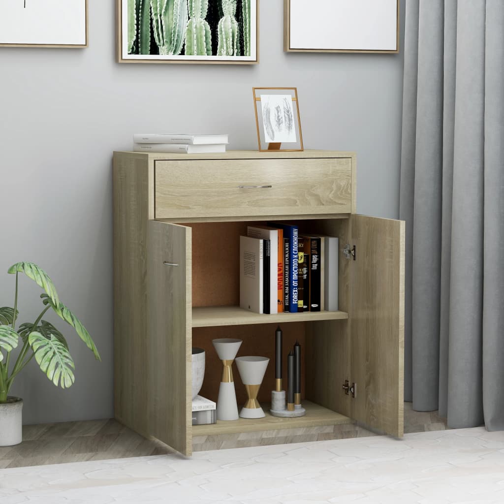 vidaXL Dulap, stejar Sonoma, 60 x 30 x 75 cm, lemn prelucrat