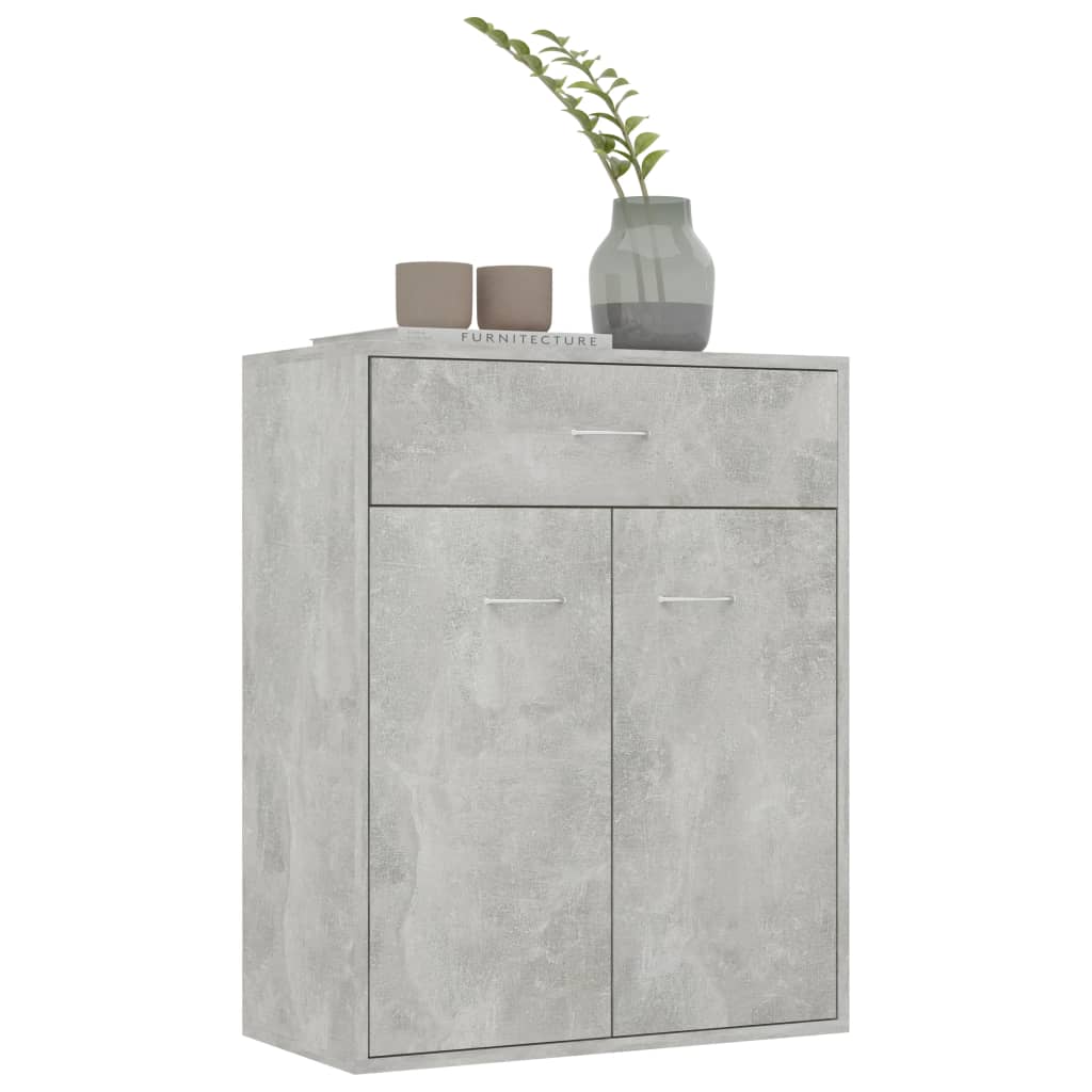 vidaXL Dulap, gri beton, 60x30x75 cm, lemn prelucrat vidaXL Dulap, gri beton, 60x30x75 cm, lemn prelucrat