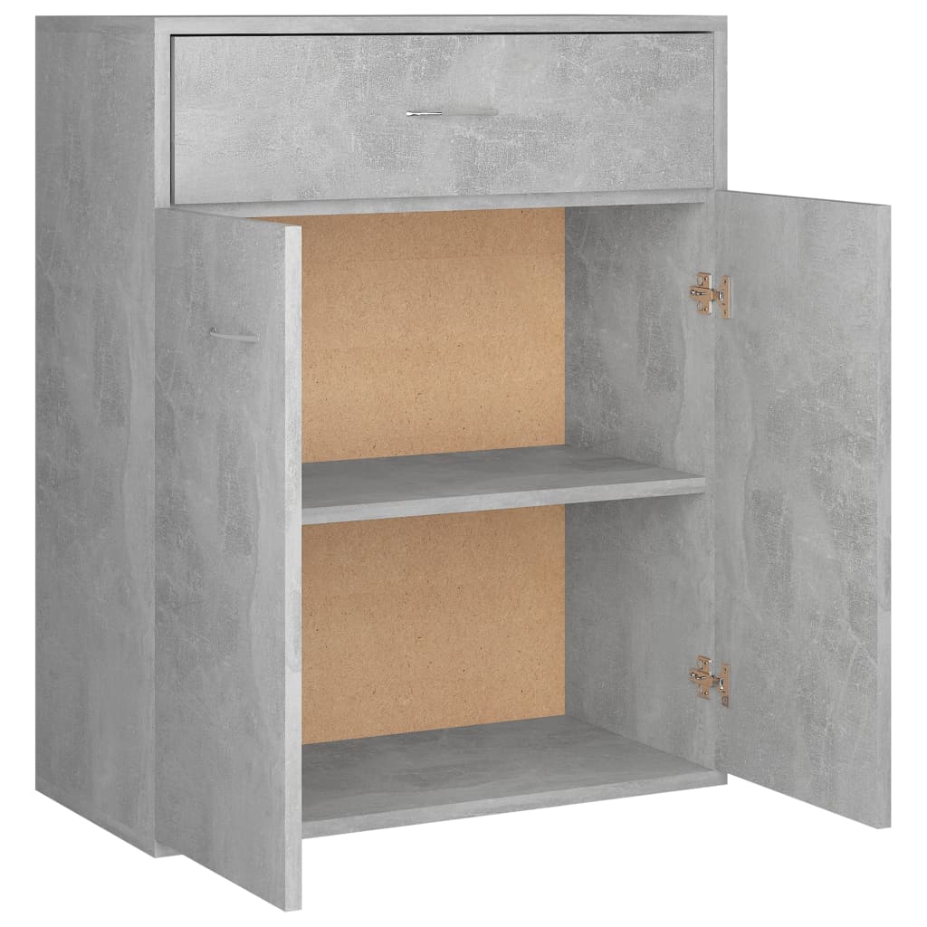 vidaXL Dulap, gri beton, 60x30x75 cm, lemn prelucrat vidaXL Dulap, gri beton, 60x30x75 cm, lemn prelucrat