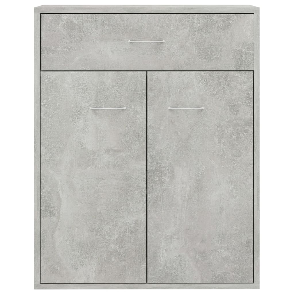 vidaXL Dulap, gri beton, 60x30x75 cm, lemn prelucrat vidaXL Dulap, gri beton, 60x30x75 cm, lemn prelucrat