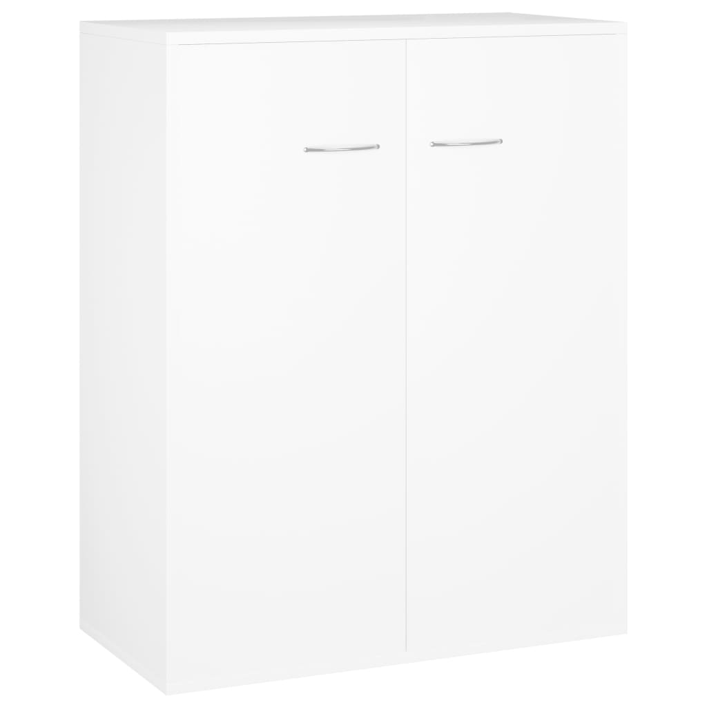 vidaXL Dulap, alb, 60x30x75 cm, lemn prelucrat