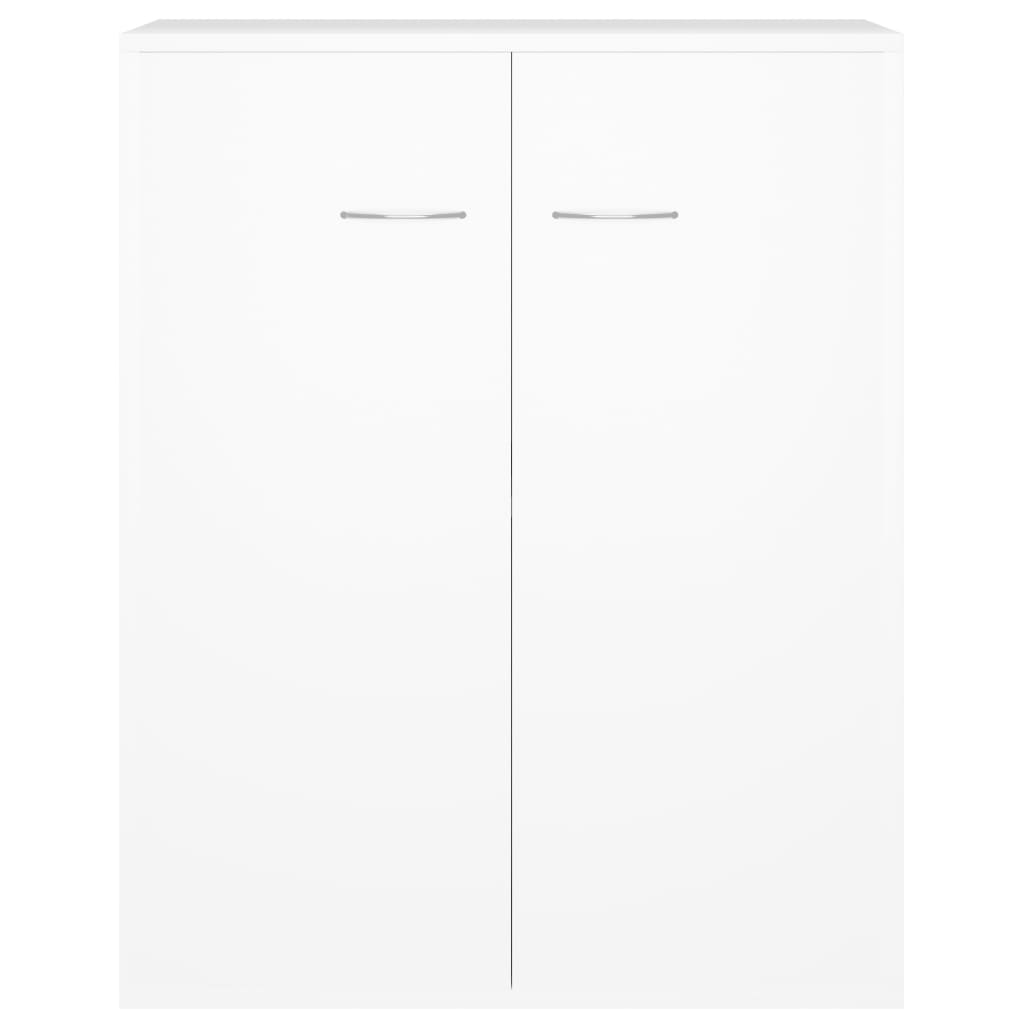 vidaXL Dulap, alb, 60x30x75 cm, lemn prelucrat